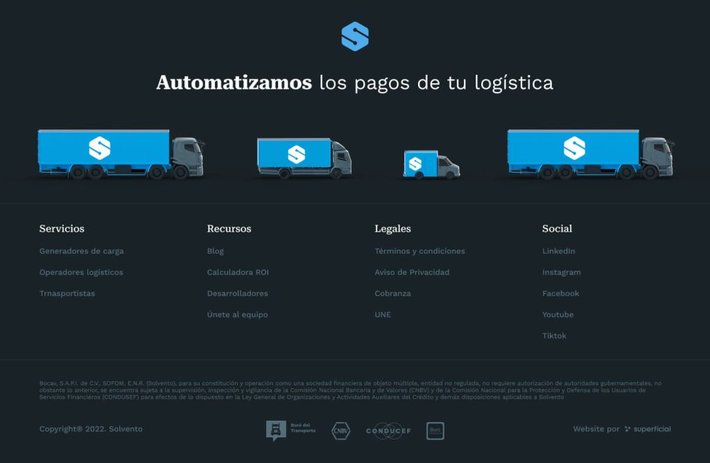 Solvento Sitio Web